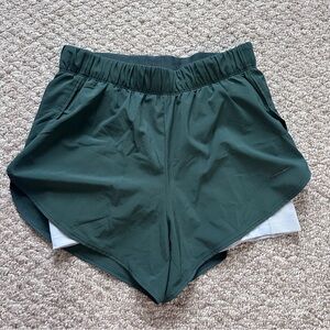 Nike Dark Green Women's Athletic Shorts